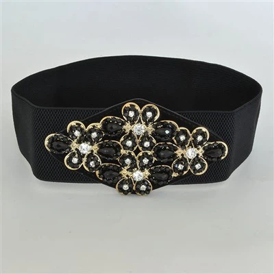 Bijeli vintage remen širine 6 cm